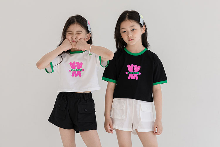 지안클로버KC 핑크베어티*3~19*