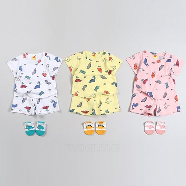 공룡반팔상하*S~4XL*