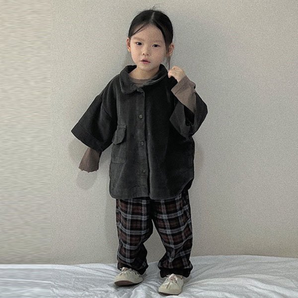 미니포인트KC 가을체크팬츠*3호~J2*