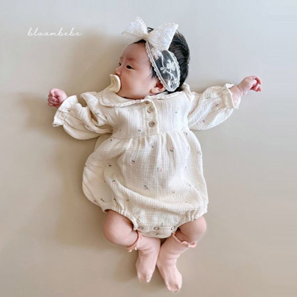 블룸베베 아기꽃슈트 보넷세트 유아동 베이비 아기옷 데일리 나들이