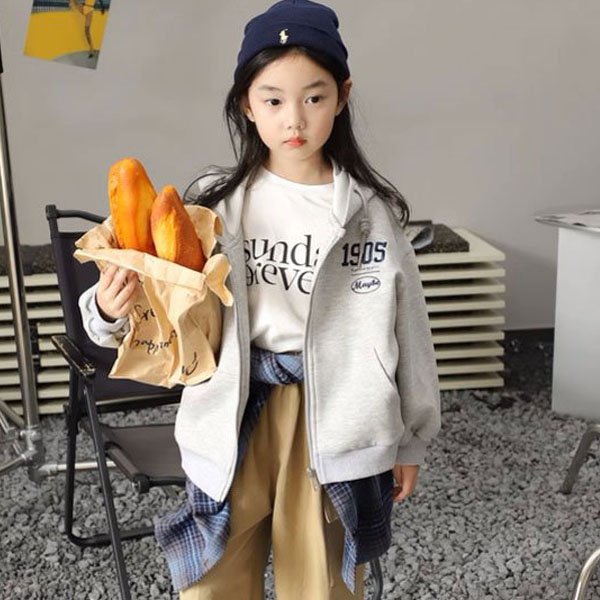 어클락 후드집업 유아동복 상의 키즈 주니어 데일리 나들이 등원룩 아우터