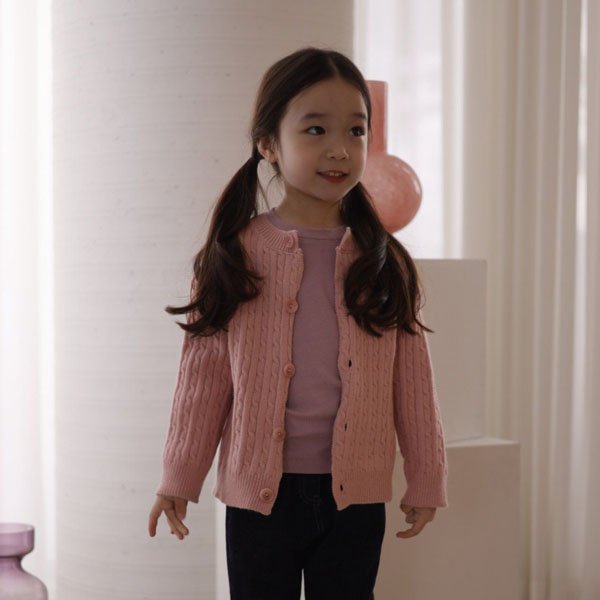 이시스KC 베이직꽈베기가디건*S(3~4세)~2XL(11~12세)*