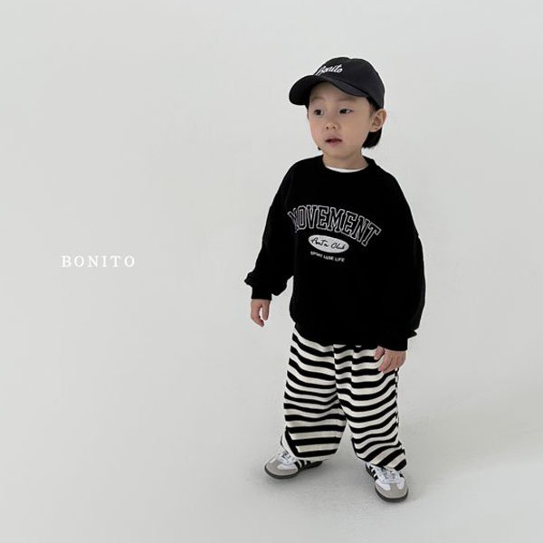보니토KC 무브먼트맨투맨(모델)*12M(6~12개월)~XL(6~7세)*