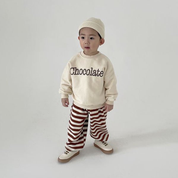 보니토KC 초콜릿맨투맨(모델)*12M(6~12개월)~XL(6~7세)*
