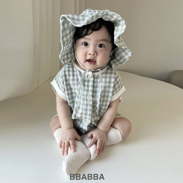 체크곰슈트(baby)*S(~9개월)~M(~18개월)*